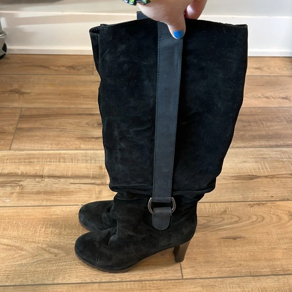 Tapeet - lug sole, suede knee high boots, buckle detail, 37 - Picture 8 of 14